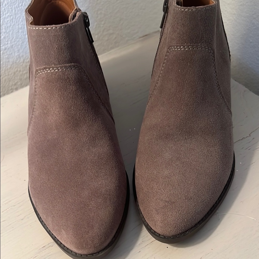 Lucky Brand Taupe Ankle Boots